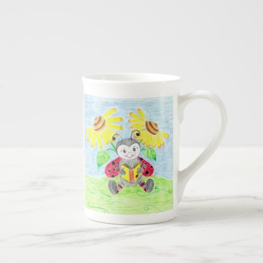 Lecture ladybug Bone China mug (Droite)