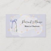 Lecture Ours et étoiles Carte de visite (Devant)