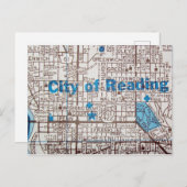 Lecture, PA Carte Vintage (Devant / Derrière)