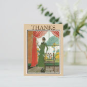 Lecture vintage, changer le texte Carte postale (Debout devant)