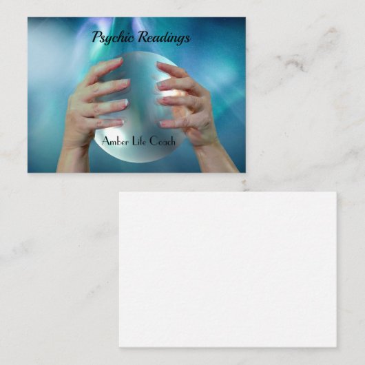Lectures psychiques Reiki Carte de visite de guéri (Devant / Derrière)