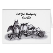 L'écureuil en Automne, Bon thanksgiving ! (Devant horizontal)