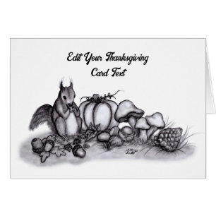 L'écureuil en Automne, Bon thanksgiving !