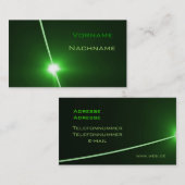 LED green Visitekaartje (Voorkant / Achterkant)