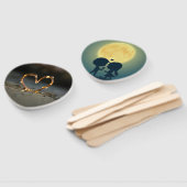 LED Heart Wedding Hand Fan | Set of 10 Handwaaier (Niet-gemonteerd)