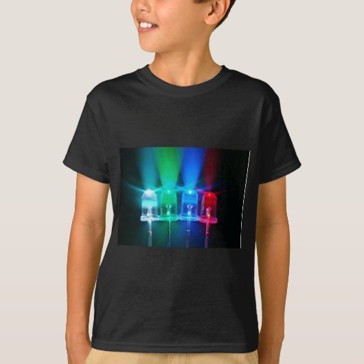 LED-lampjes T-shirt (Voorkant)