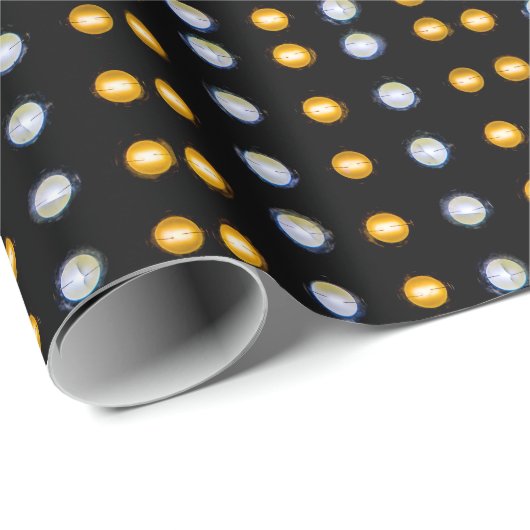 LED-lichten, close-up abstracte achtergrond. Cadeaupapier (Rol Hoek)