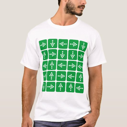 LED-stijlpijlen - groen T-shirt (Voorkant)