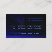 LED Stripes blue Visitekaartje (Achterkant)