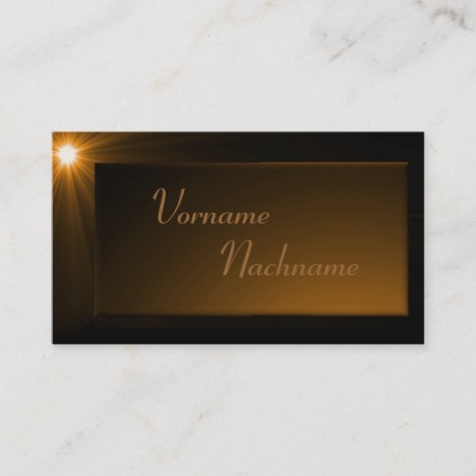 LED Supernova bronze Visitekaartje (Voorkant)