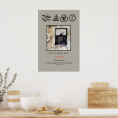 Led Zeppelin Four 1971 Promo Poster Print 1 (Cuisine)