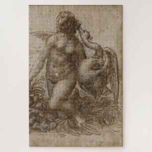 Leda en de zwaan - Leonardo da Vinci (Chatsworth) Legpuzzel