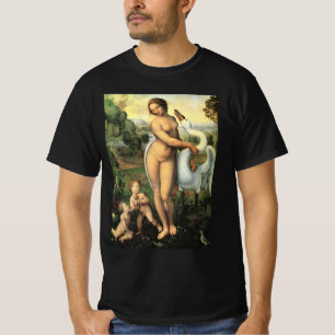 Leda en de Zwaan van Leonardo da Vinci T-shirt