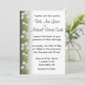 L'edelweiss suisse fleurit le faire-part de (Debout devant)