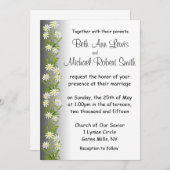 L'edelweiss suisse fleurit le faire-part de (Devant / Derrière)