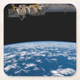 Ledemaat van de Aarde, of Horizon Vierkante Kartonnen Onderzetter