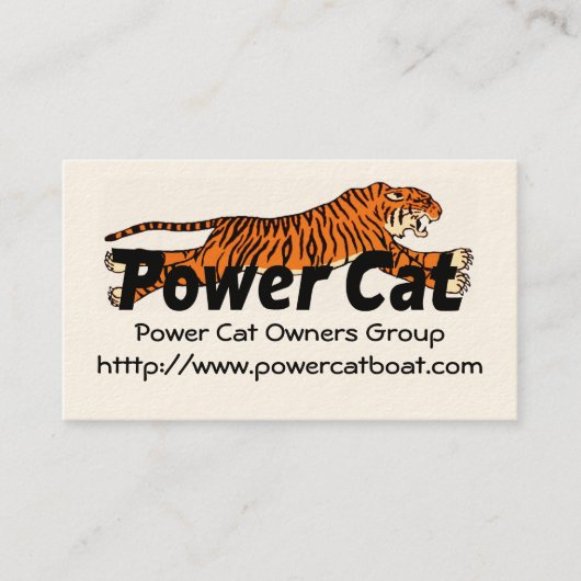 Leden Kaart Power Cat Owners Group Visitekaartje (Voorkant)