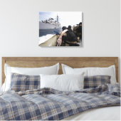 Leden van het bezoek, de raad van bestuur, de huis canvas afdruk (Insitu (Slaapkamer))