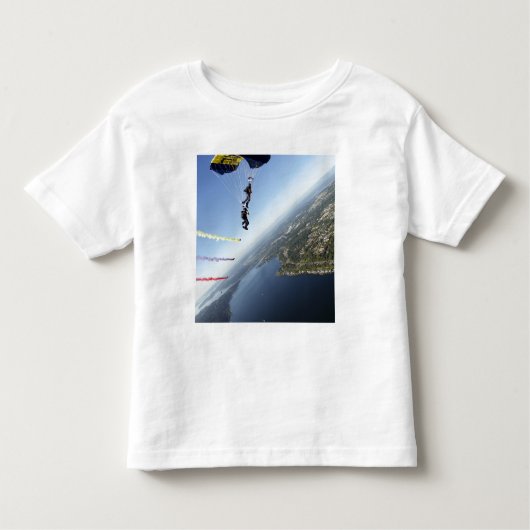 Leden van het parachuteteam van de Amerikaanse mar Kinder Shirts (Voorkant)