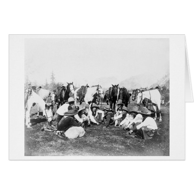 Leden van het Wilde West Show van de Pawnee Bill (Voorkant Horizontaal)