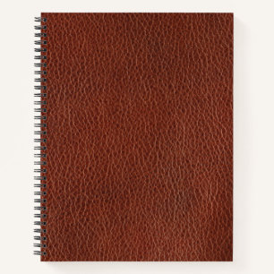 Leder 8,5-inch x 11-inch spirale laptop notitieboek