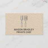 Leder | BBQ Tools Visitekaartje (Voorkant)