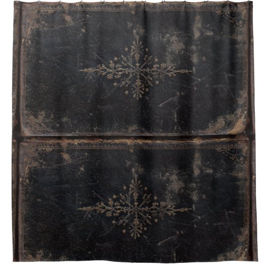 leder boek douchegordijn (Voorkant)