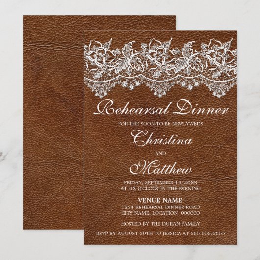 Leder- en galerijrepetitie kaart (Voorkant / Achterkant)