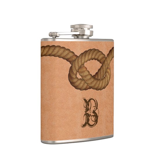 Leder en lendeerkolf voor eigen gebruik heupfles (Rechts)