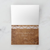 leder en lepel - Hartelijk dank Bedankkaart (Binnen)