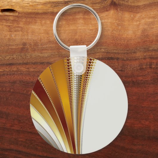 Leder - fractale Sleutelhanger (Voorkant)