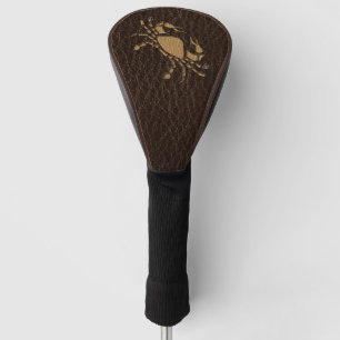 Leder-Kijk kanker Golfheadcover