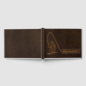 Leder-kijk op de visser Donker Gastenboek (Volledig)