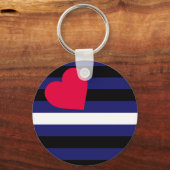 Leder Latex en BDSM Pride Flag Sleutelhanger (Voorkant)