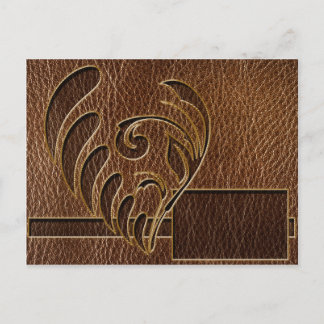 Leder-look-ventilator Briefkaart