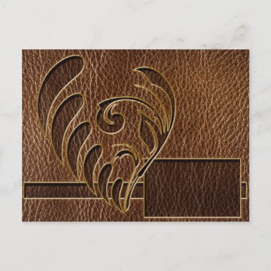 Leder-look-ventilator Briefkaart (Voorkant)