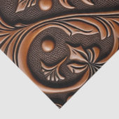 Leder met adercoating tissuepapier (Detail)