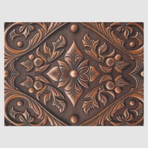 Leder met adercoating tissuepapier