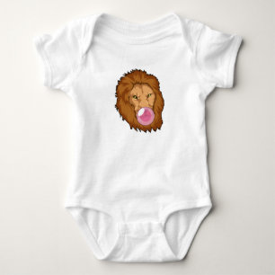 leder met bubbelgom romper