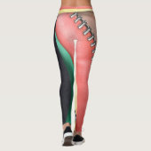 Leder met Zipper-ontwerp Leggings (Achterkant)