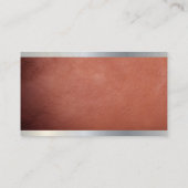 Leder Metaal | Moderne Logo Visitekaartje (Achterkant)