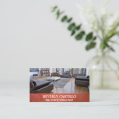 Leder-onroerend goed | Realtor Agent | Intern Visitekaartje (Staand voorkant)