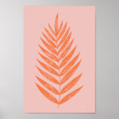 -leder-pasta roze Sinaasappel Poster (Voorkant)