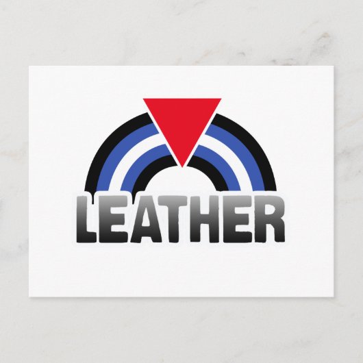 Leder Queer Pride Briefkaart (Voorkant)