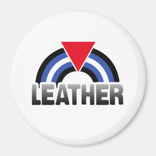 Leder Queer Pride Magneet
