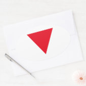 Leder Queer Pride Ovale Sticker (Envelop)
