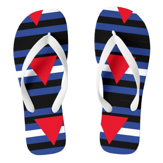 Leder Queer Pride Teenslippers (Voetbed)