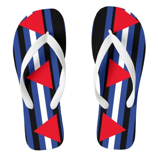 Leder Queer Pride Teenslippers (Voetbed)