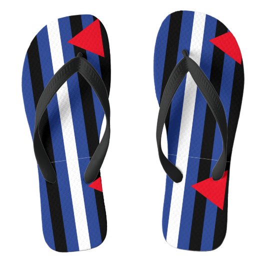 Leder Queer Pride Teenslippers (Voetbed)