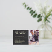 leder | Schoonheid Mode Stylist Visitekaartje (Staand voorkant)